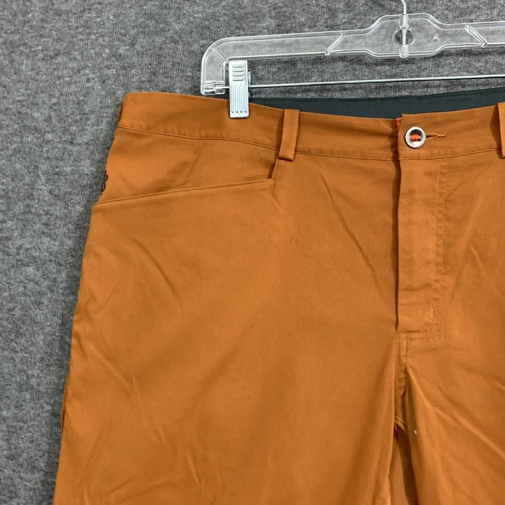 The North Face Beyond The Wall Rock Flashdry XD Shorts Men 38 Orange Hiking Camp